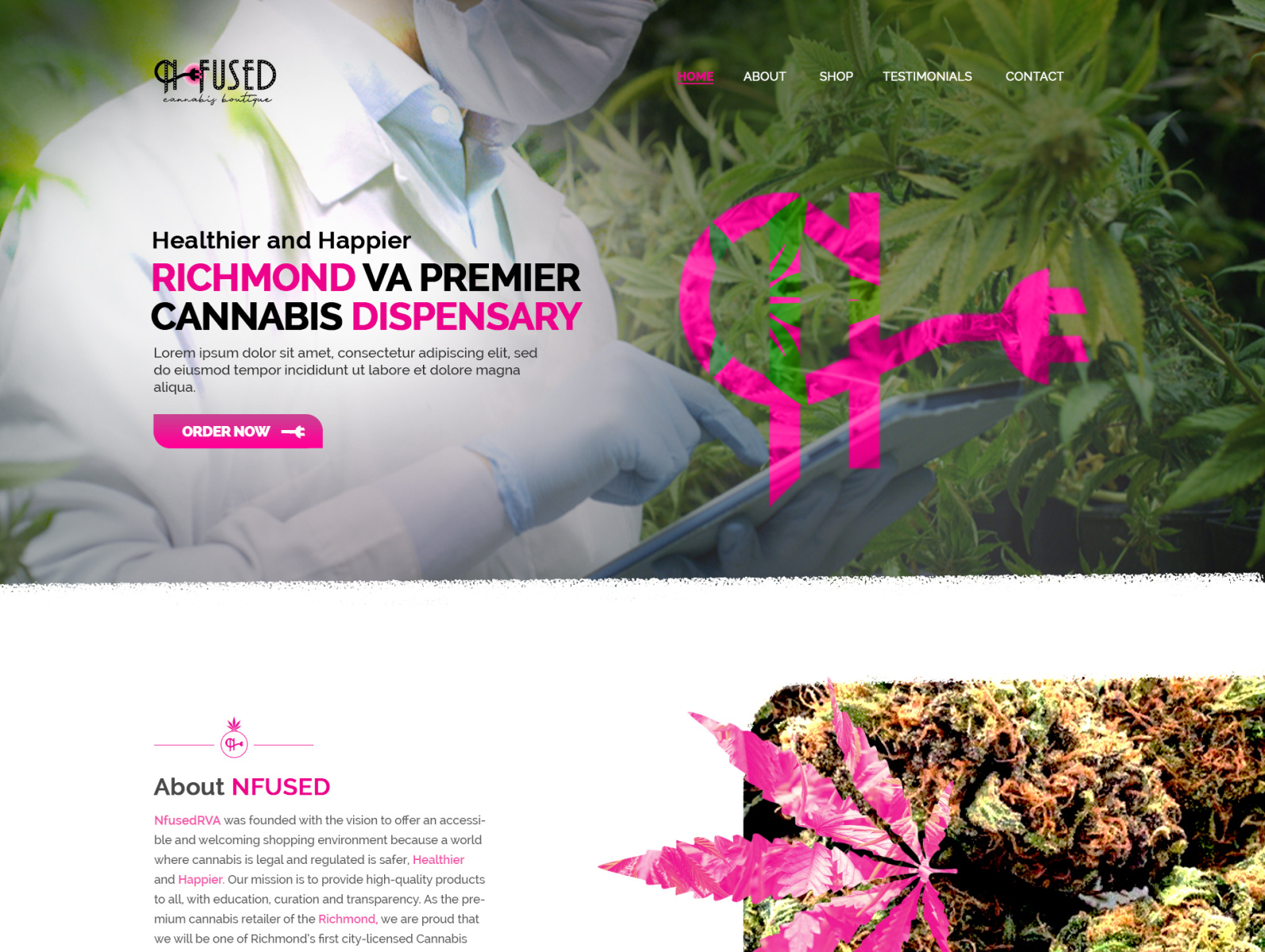Medical cannabis website design by Ma Digisolutions on Dribbble