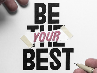 Be Your Best 2d black clean creative drawing handlettering lettering minimal quote simple