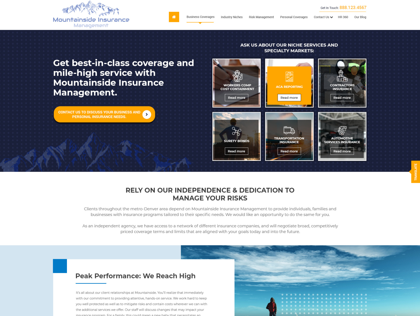 Mountainside insurance.LLC by Sarwar on Dribbble