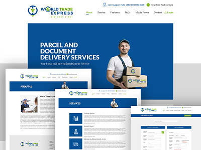 World Trade Express photoshop responsive ui user friendly ux web design