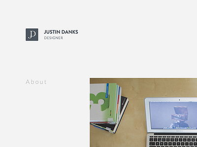 Portfolio site clean minimal two column web design website