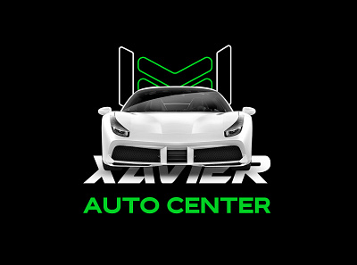 Xavier Auto Center Brand brand branding car design graphic design logo paint style