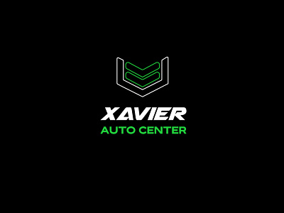 Xavier Auto Center brand branding car design graphic design illustration logo