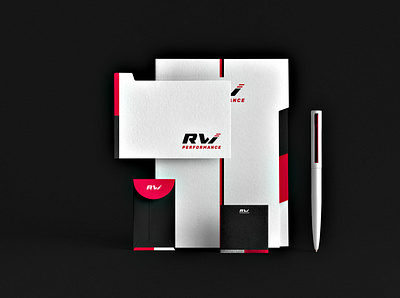 RW Performance brand branding design graphic design layout logo mockup