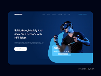 NFT UI-UX design extaticdesign figma landing page nft ui ui ux