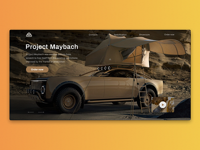 Project Maybach Shot black design gradient minimalism ui ux webdesign