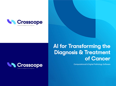 Crosscope Digital Pathology Logo Design ai logo brand designer brand identity branding flat healthcare logo identity design illustrator logo logo design logodesign logotype minimal