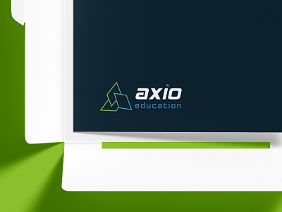 Axio Education Logo Design 3d dimensional arrow logo branding education logo illustration logo mark logodesign logotype minimal triangle shape