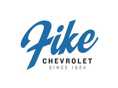 Fike Chevrolet brand identity logo