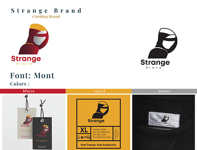 Strange brand branding logo
