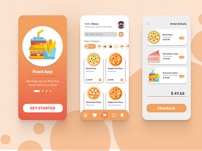 Food App Mobile Design