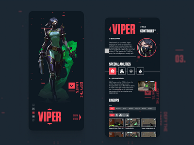 VALORANT: Gaming App concept