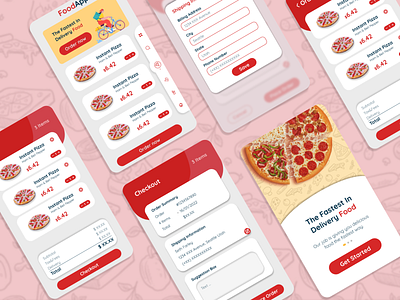 Food App Concept branding design figma food food app food design food ui foodapp pizza ui uidesign uiux uiuxdesign
