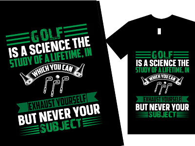 Golf T shirt Design Template