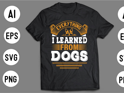 DOG T shirt Design Template