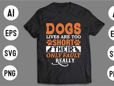 DOG T shirt Design Template