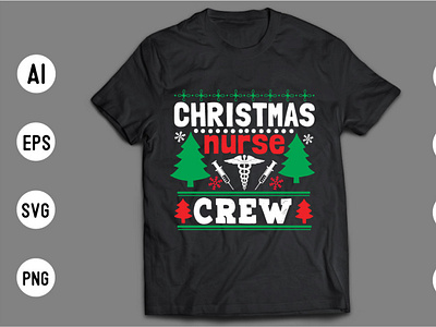 Christmas SVG T shirt Design Template