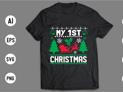 Christmas SVG T shirt Design Template christmas t shirt svg bundle