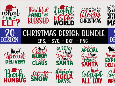 Christmas SVG T shirt Design Bundle