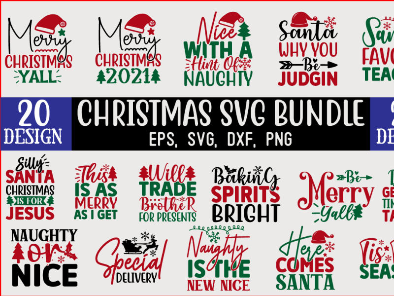 Christmas SVG T shirt Design Bundle by joynal8112 on Dribbble