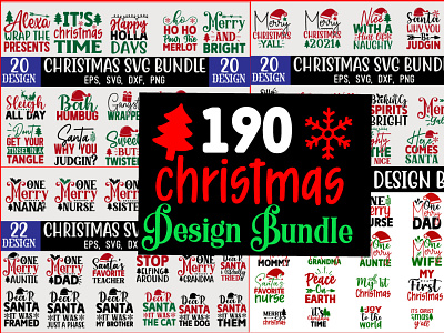 Christmas SVG Design Bundle bundle christmas svg graphic design t shirt