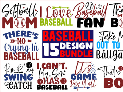 Baseball SVG Design Bundle