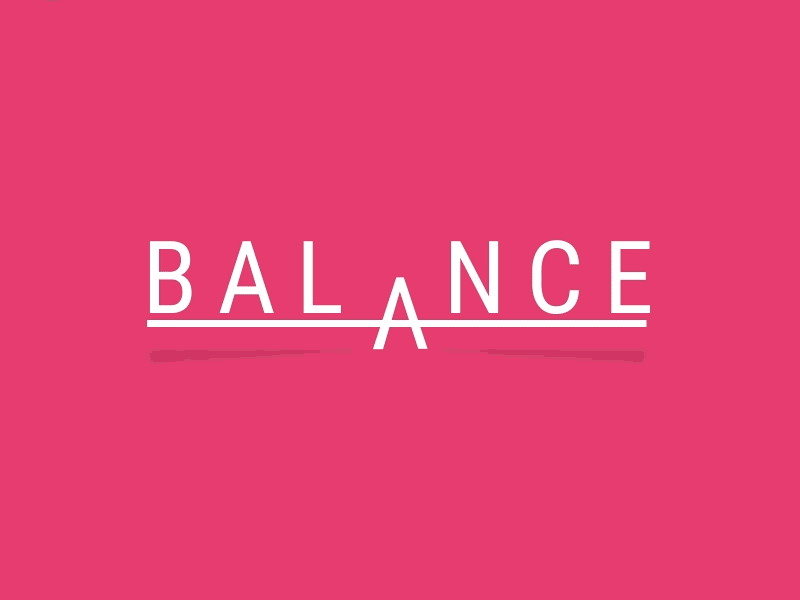 Balance | Logo Animation animation app branding gif icon illustration interaction logo transition type ux