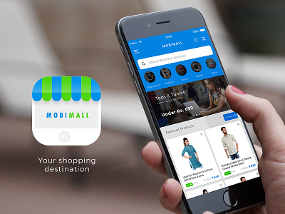 Ecommerce ios App | MobiMall app apparel buy ecommerce fashion flat ios mobimall online ui ui set ux