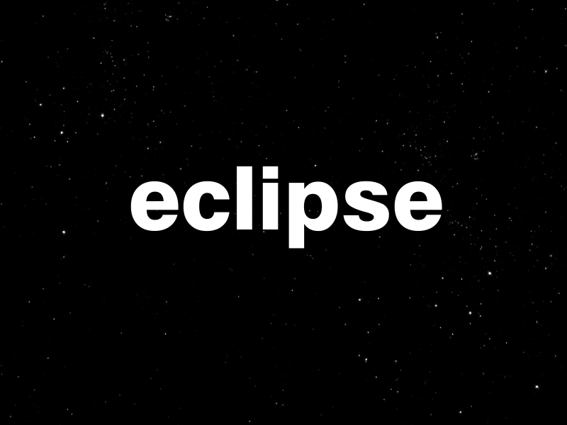 Eclipse | Creative Word animation branding eclipse gif icon illustration interaction logo transition type