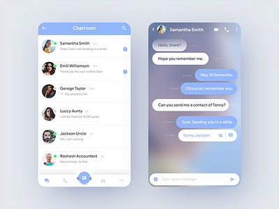 Chatting App UI | Daily UI Challenge #4 android chat chat chat app chatting clean design facebook hike ios chat messenger modern design ultimate design whatsapp