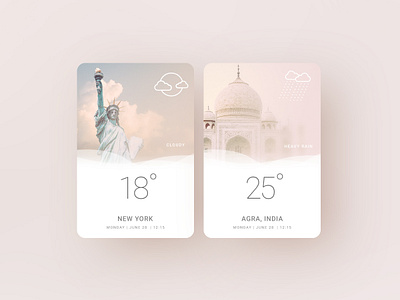 Minimal Weather App addon app minimal pink weather web widget