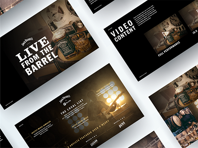 Presentation Design | Jack Daniels & Universal Music campaign design presentation design
