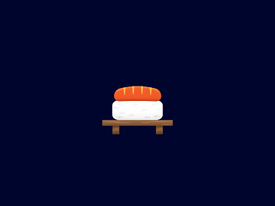 Day 19 - Salmon Sushi 365 daily challenge ai art artwork design food graphic icon iconography illustration illustrator salmon sushi vector web