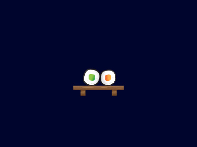 Day 20 - California roll 365 daily challenge ai art design food graphic icon illustration illustrator japan sushi ui vector web