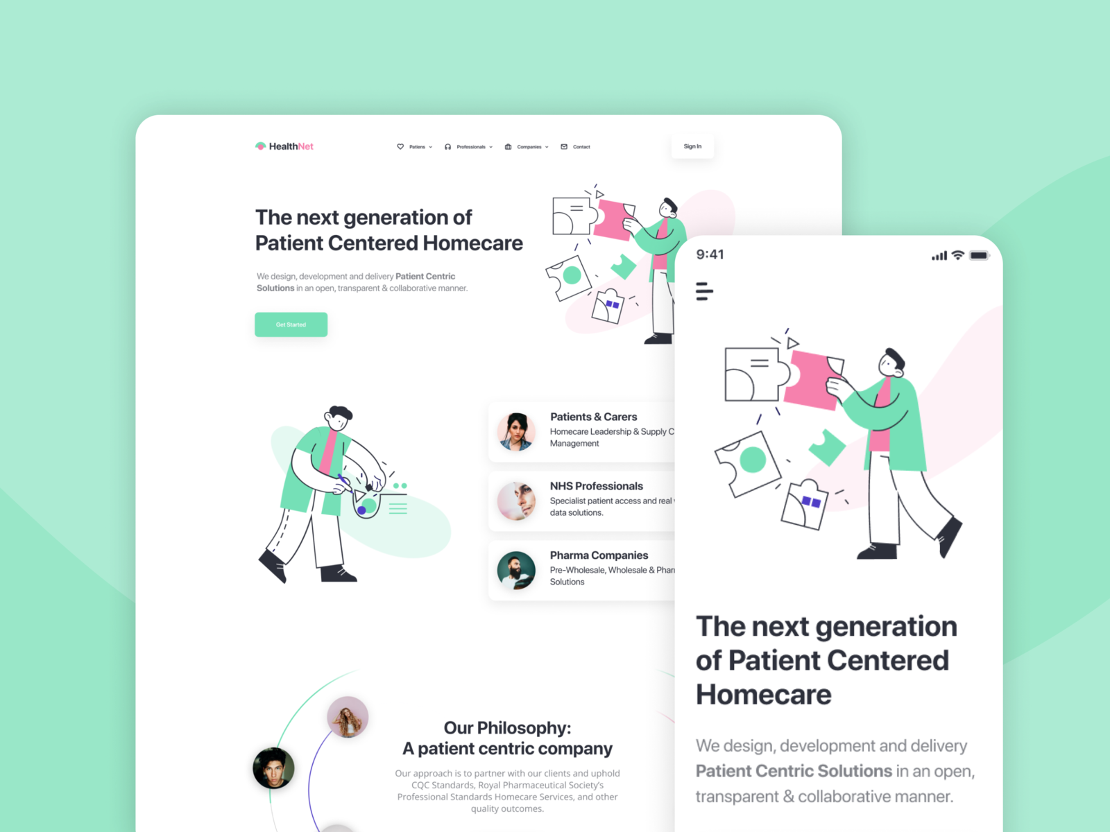 Landing Page by tamara on Dribbble