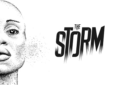 The Storm creative illustration typography