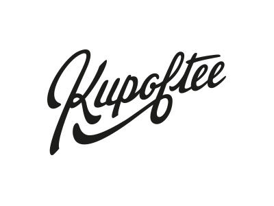 Kupoftee hand logo typography