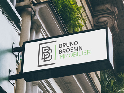 Bruno Brossin agent estate logo monogram