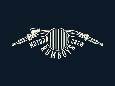 Rumboys crew illustration motorcycle ride