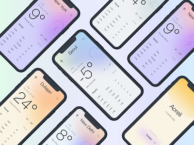 Aoreli | UI design climate forecast mobile ui design ux design weather app weather app design weather app mobile weather app ui weather app ui design weather app ux design weather forecast weather forecast app