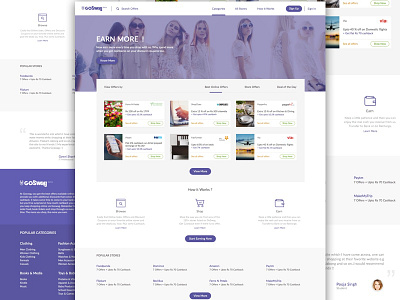 Homepage Layout coupon deals homepage ux