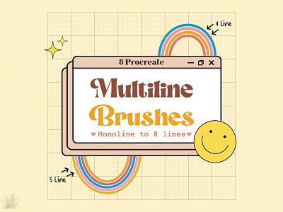 Multiline Brushes for Procreate