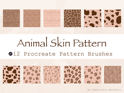 Animal Skin Pattern Brush for Procreate