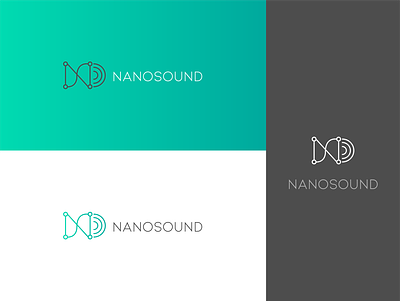 Nanosound logo branding design graphic design green icon illustrator logo marketing nanotechnology technology vector
