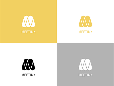 Meetinx logo rebound branding design graphic design illustrator logo social media vector