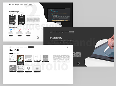 RVE personal website concept branding design graphic design illustrator marketing ui ux vector webdesign webdeveloper