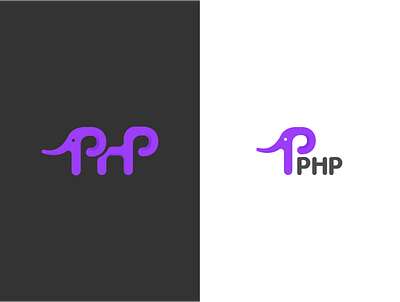 PHP logo redesign - part 2 branding design graphic design illustrator logo marketing php programming language vector