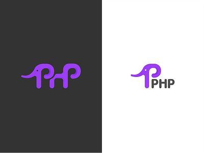 PHP logo redesign - part 2 branding design graphic design illustrator logo marketing php programming language vector