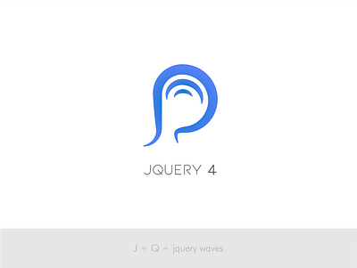 Jquery 4 logo blue branding design graphic design illustrator jquery logo marketing vector