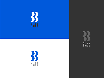 bizzbuzz logo blue branding design graphic design illustrator logo marketing vector
